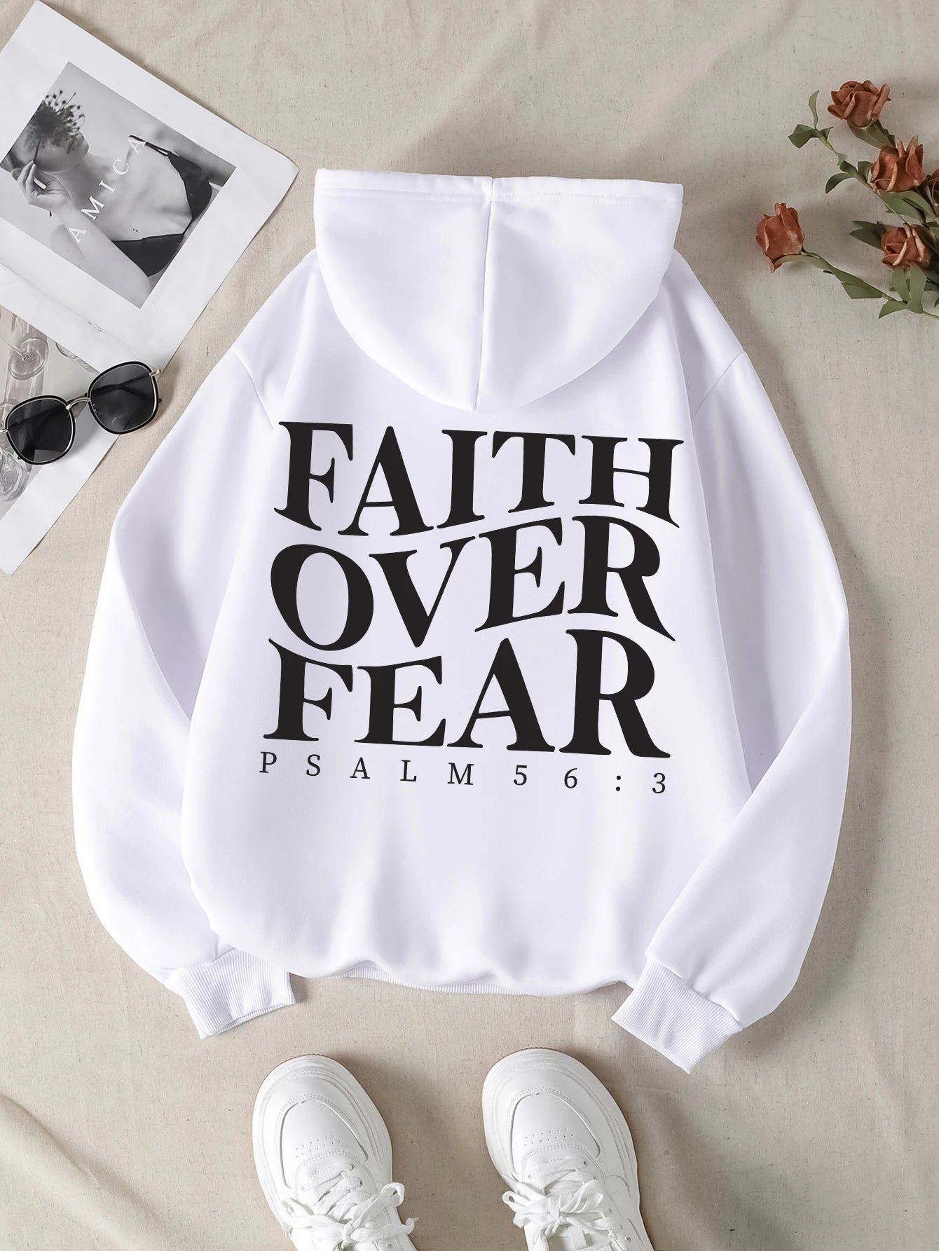 Faith over fear Men Christian Hoodie
