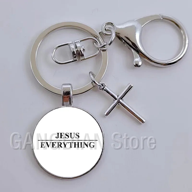 Jesus Faith Hope God Keychain Ornament Gift