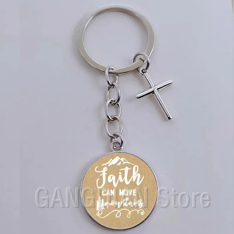 Jesus Faith Hope God Keychain Ornament Gift