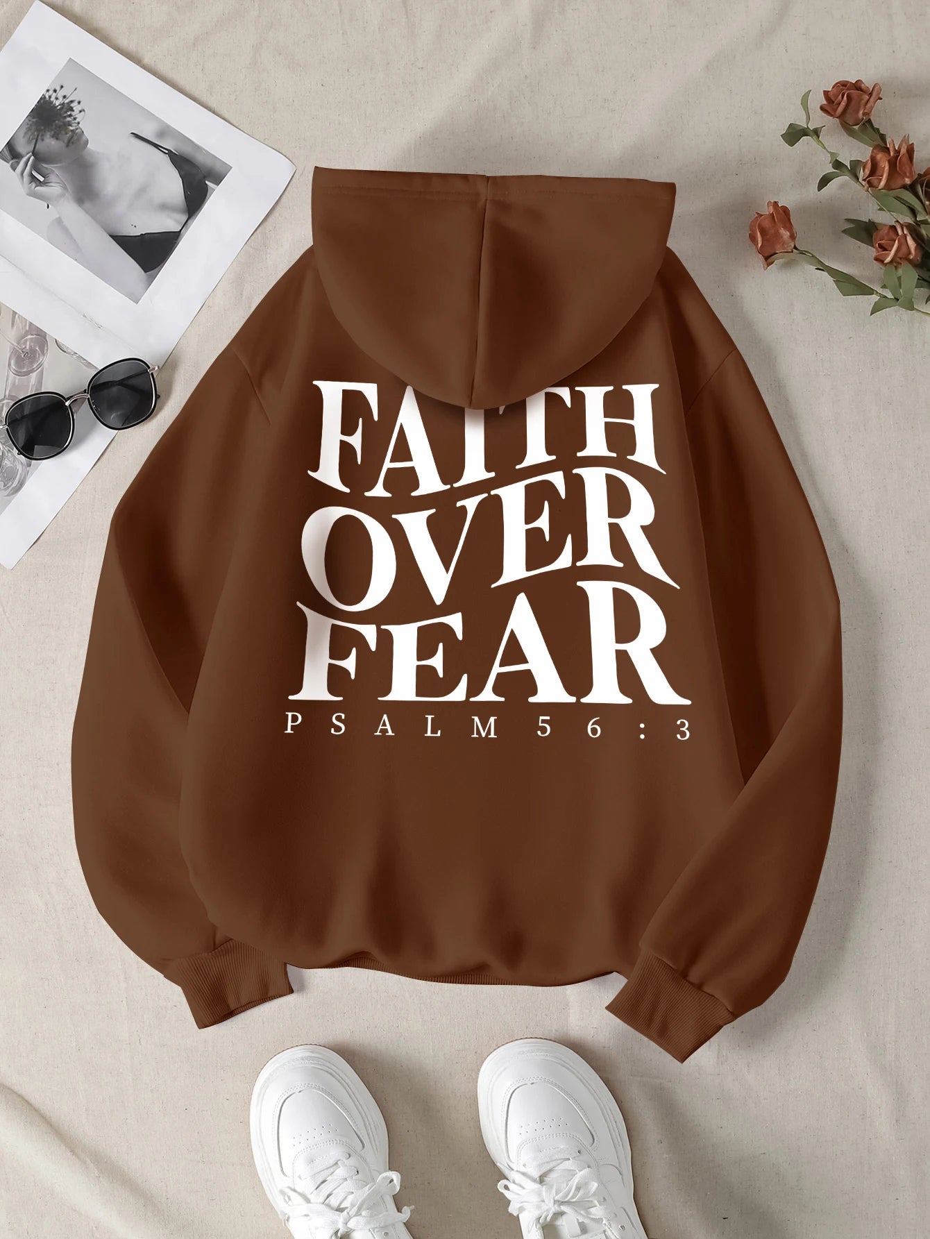 Faith over fear Men Christian Hoodie