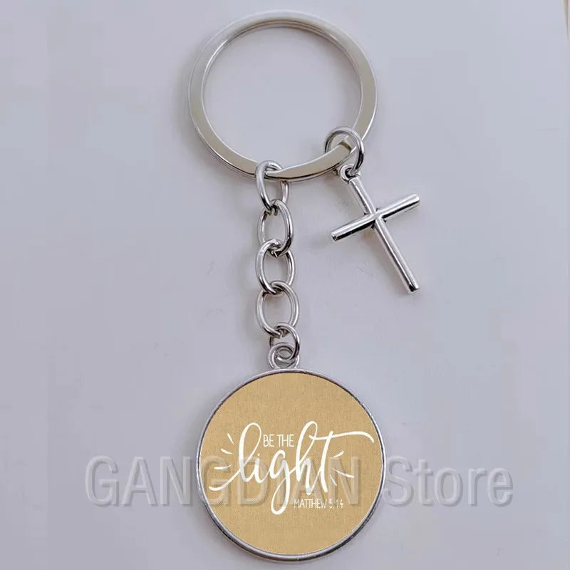 Jesus Faith Hope God Keychain Ornament Gift
