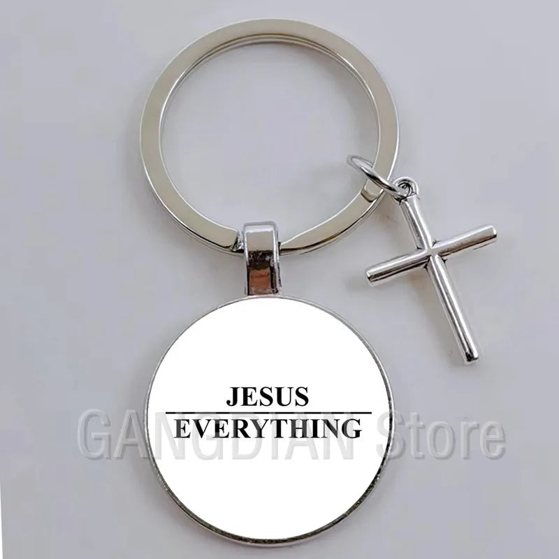 Jesus Faith Hope God Keychain Ornament Gift