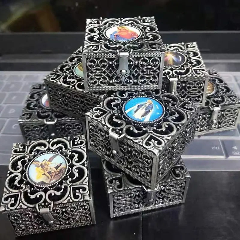 Rosary Beads Box with Lid