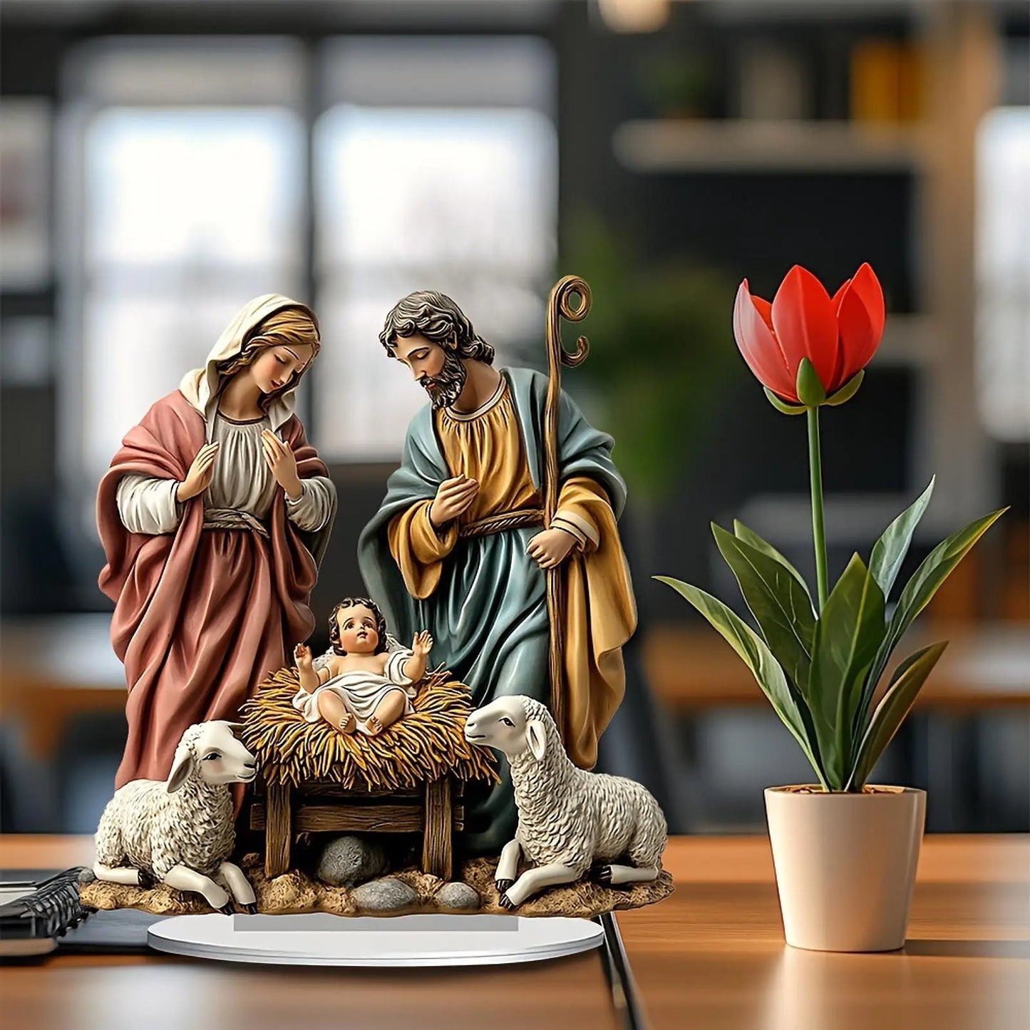 Christmas Nativity Scene Statue