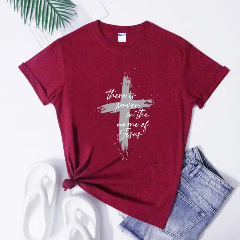There Is Power In The Name Of Jesus Shirt Unisex T-Shirt