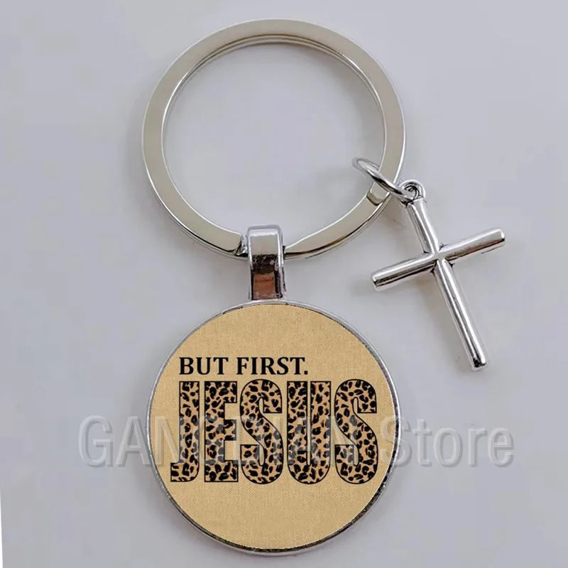 Jesus Faith Hope God Keychain Ornament Gift