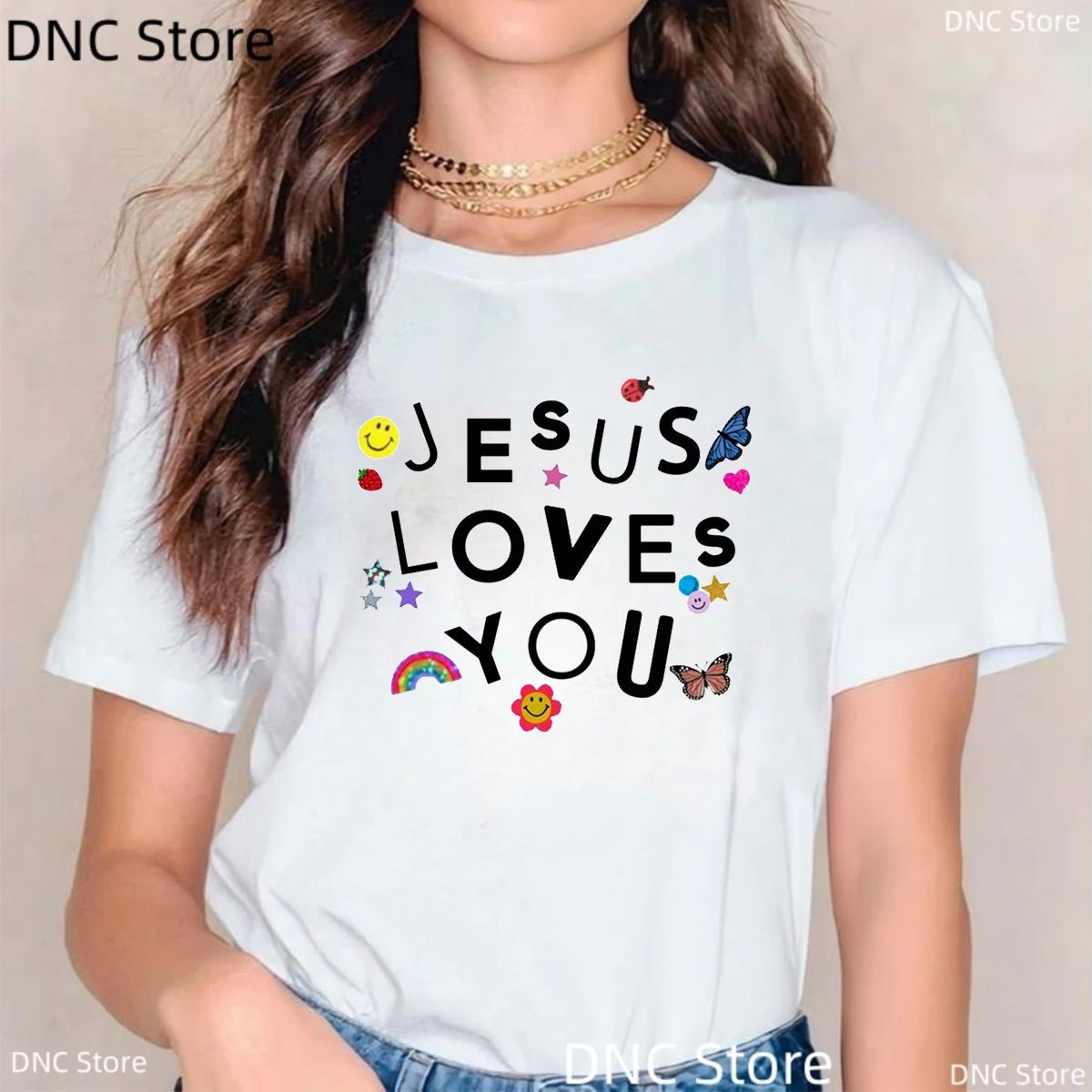 Faith T-shirt Women Fashion Summer