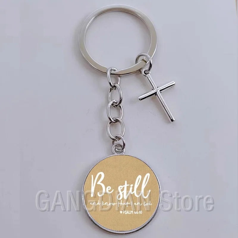 Jesus Faith Hope God Keychain Ornament Gift