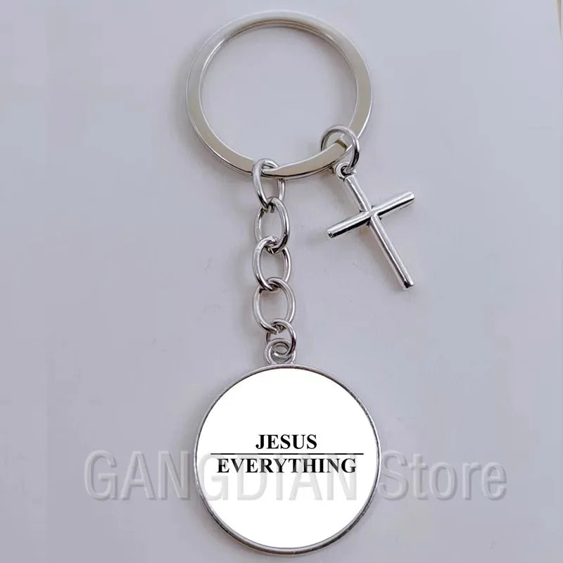 Jesus Faith Hope God Keychain Ornament Gift