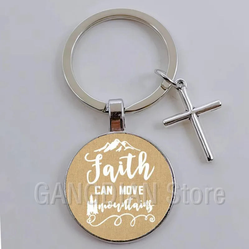 Jesus Faith Hope God Keychain Ornament Gift