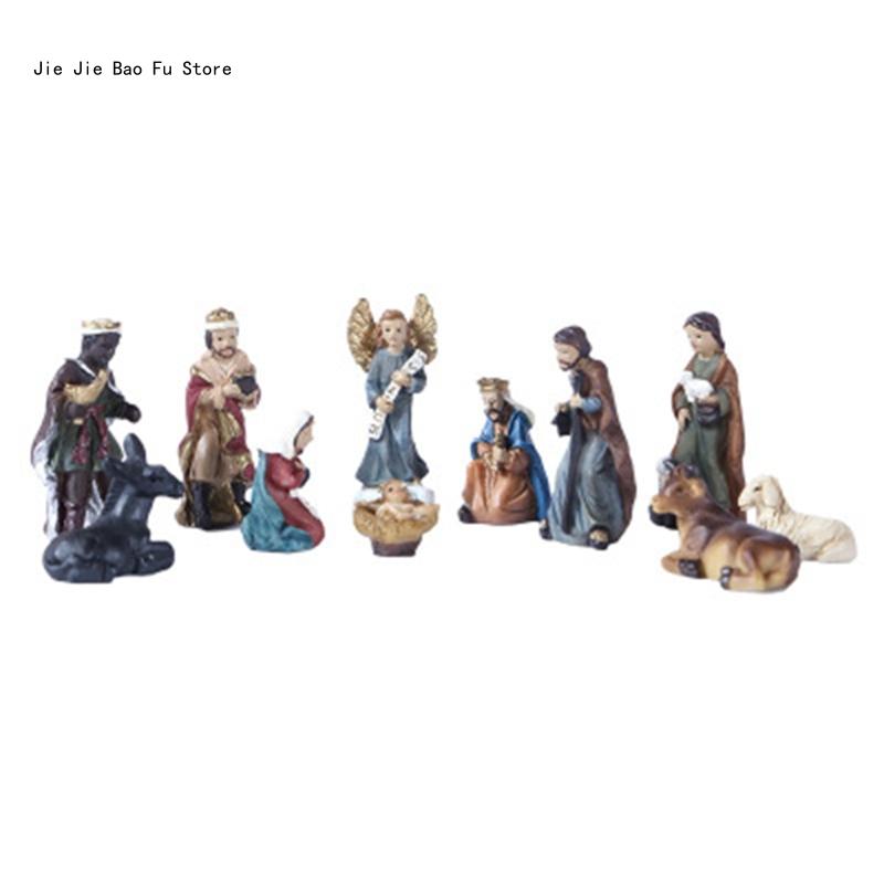 Nativity Statue Scene Set Gift Home Decor