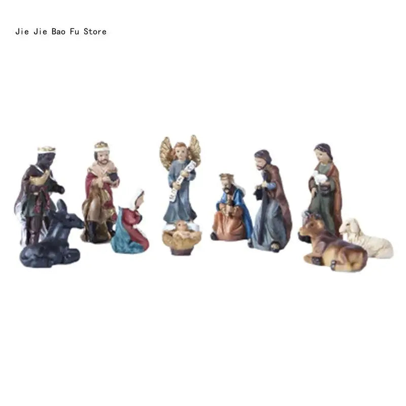 Nativity Statue Scene Set Gift Home Decor