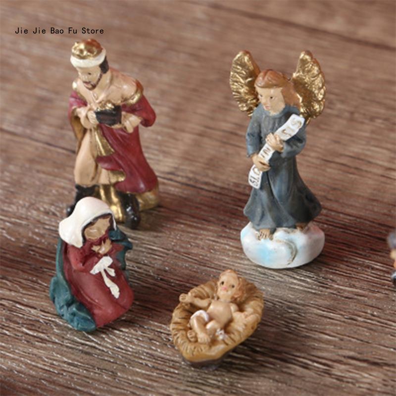 Nativity Statue Scene Set Gift Home Decor