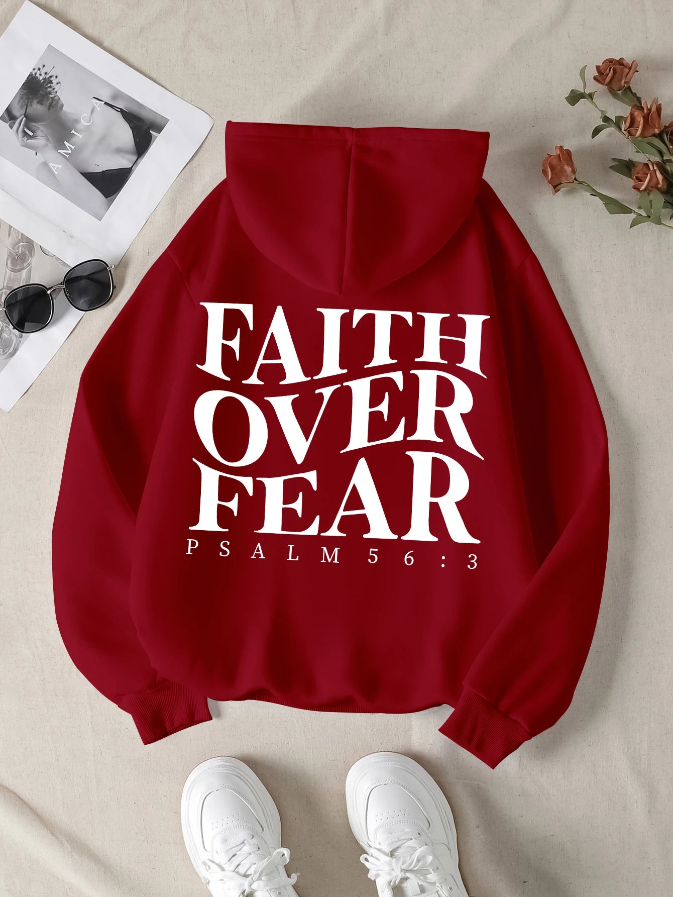 Faith over fear Men Christian Hoodie