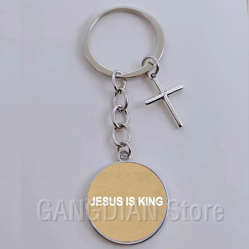 Jesus Faith Hope God Keychain Ornament Gift