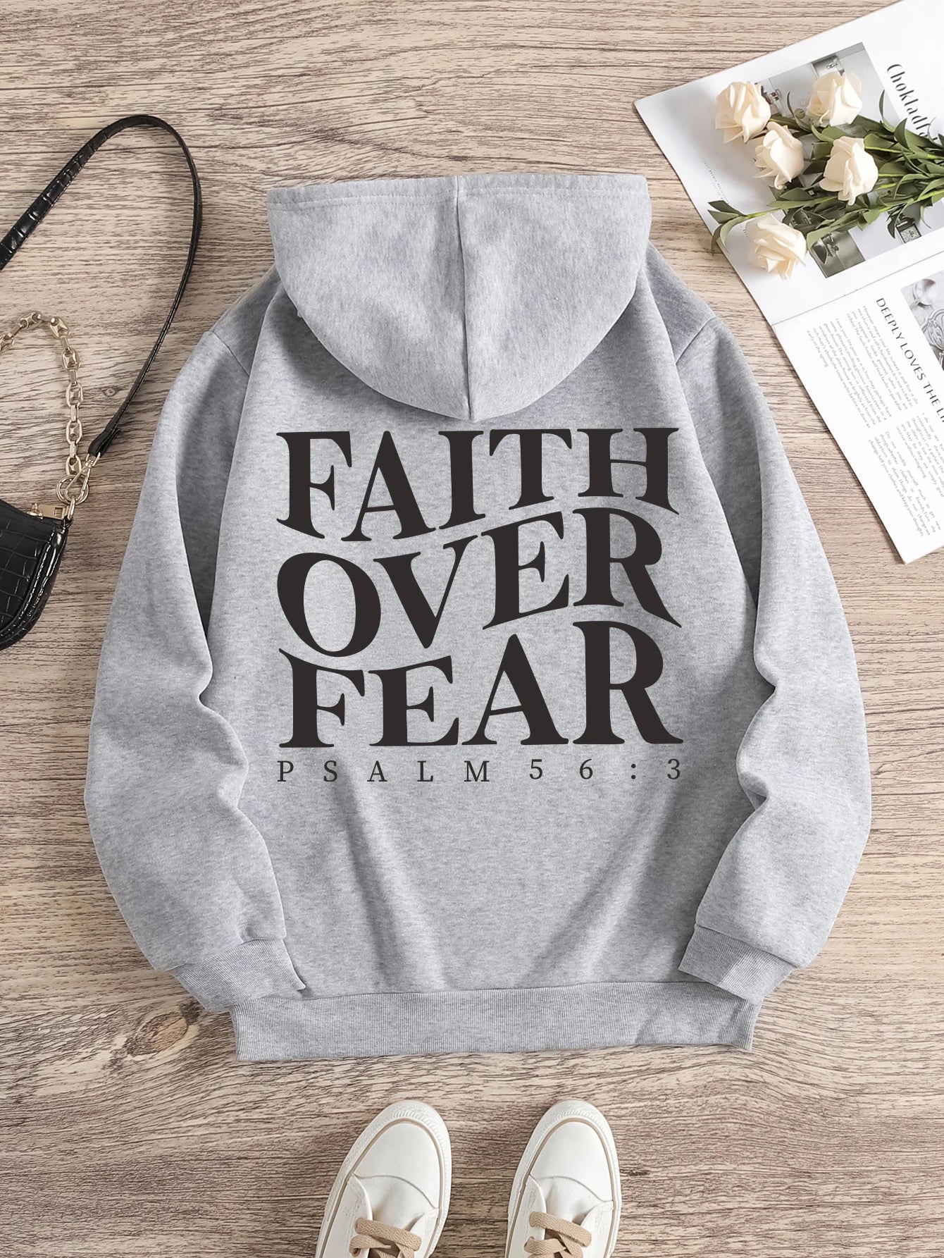 Faith over fear Men Christian Hoodie