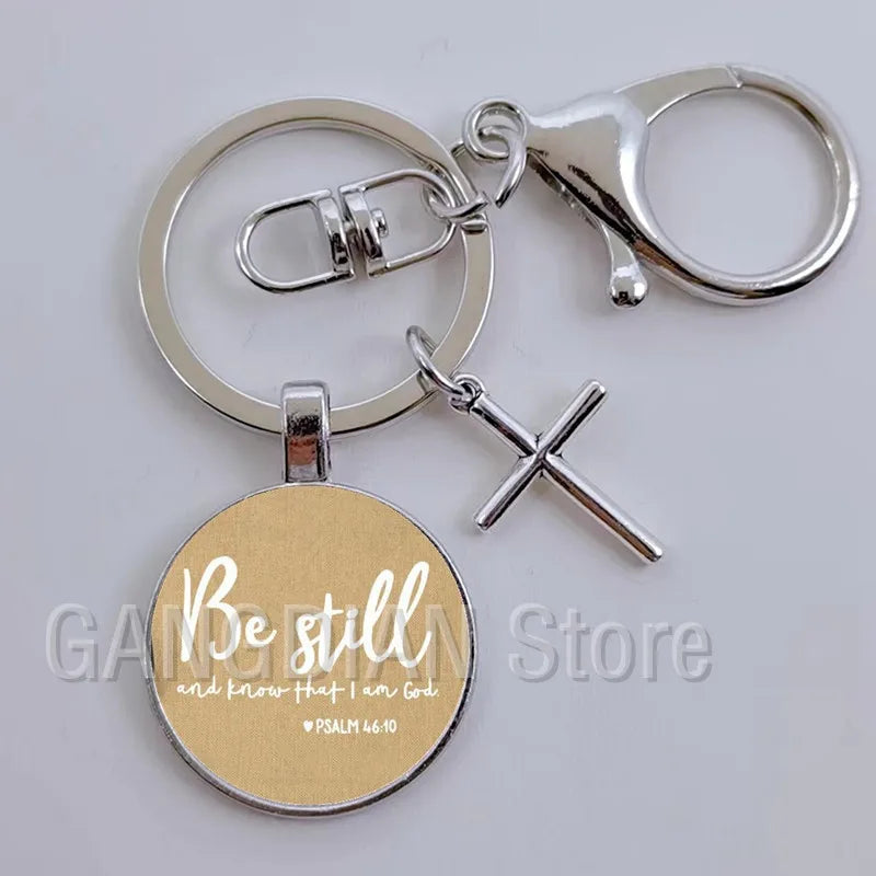 Jesus Faith Hope God Keychain Ornament Gift