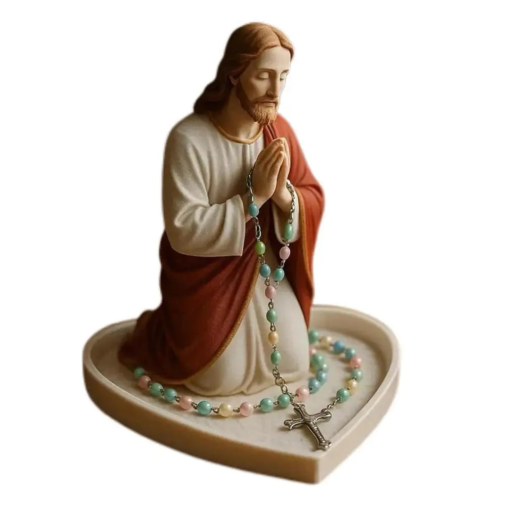Jesus and Virgin Mary Rosary Holder