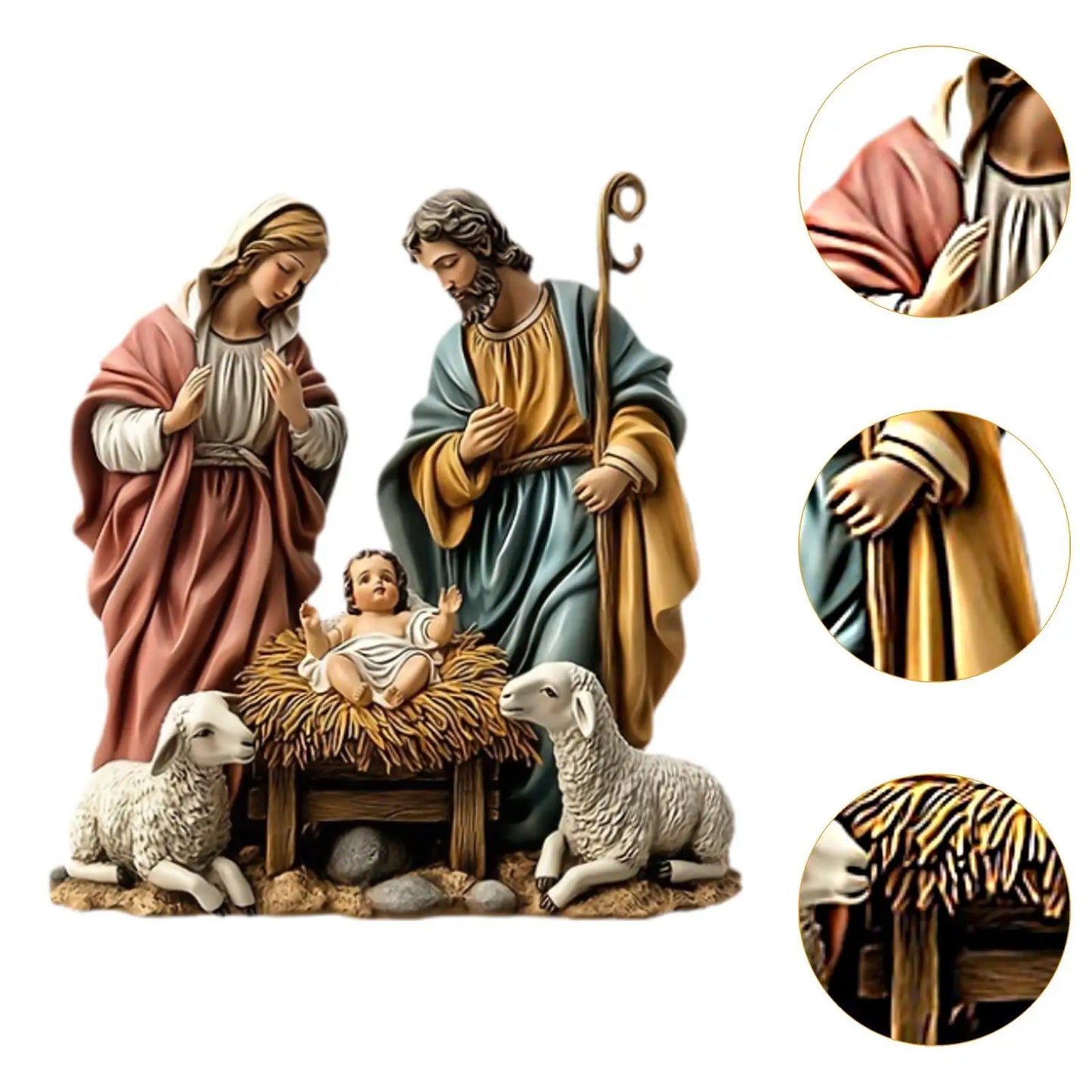 Christmas Nativity Scene Statue