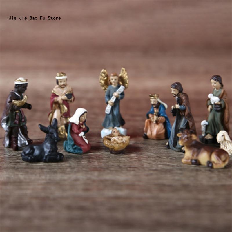 Nativity Statue Scene Set Gift Home Decor