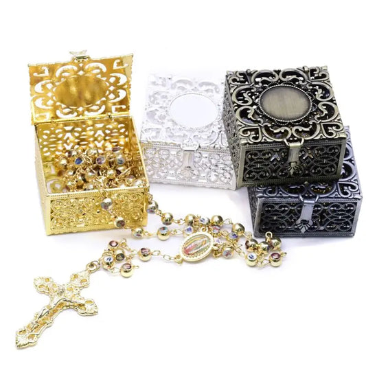 Rosary Beads Box with Lid