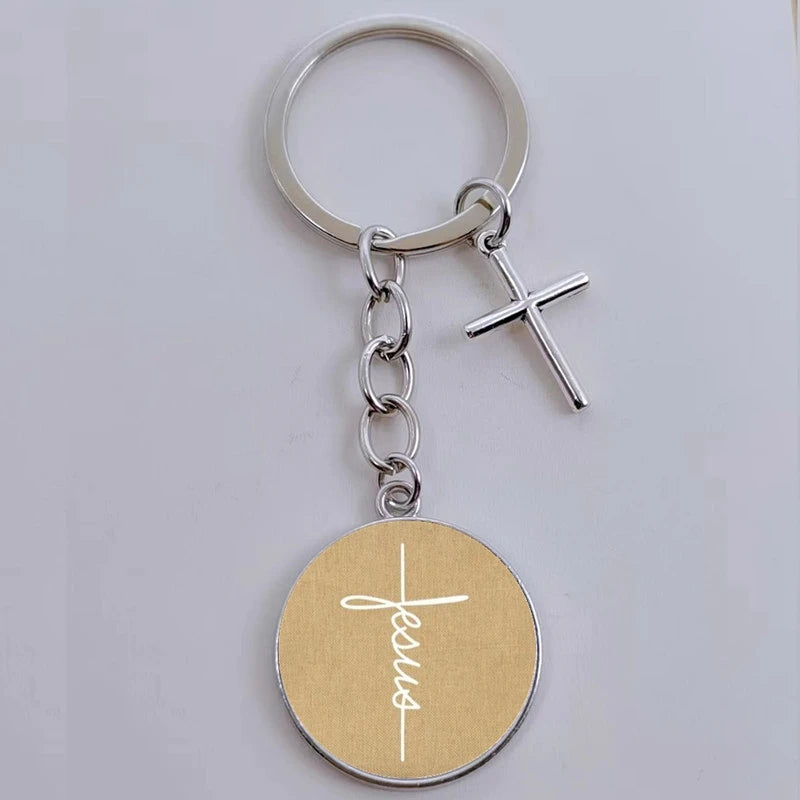 Jesus Faith Hope God Keychain Ornament Gift