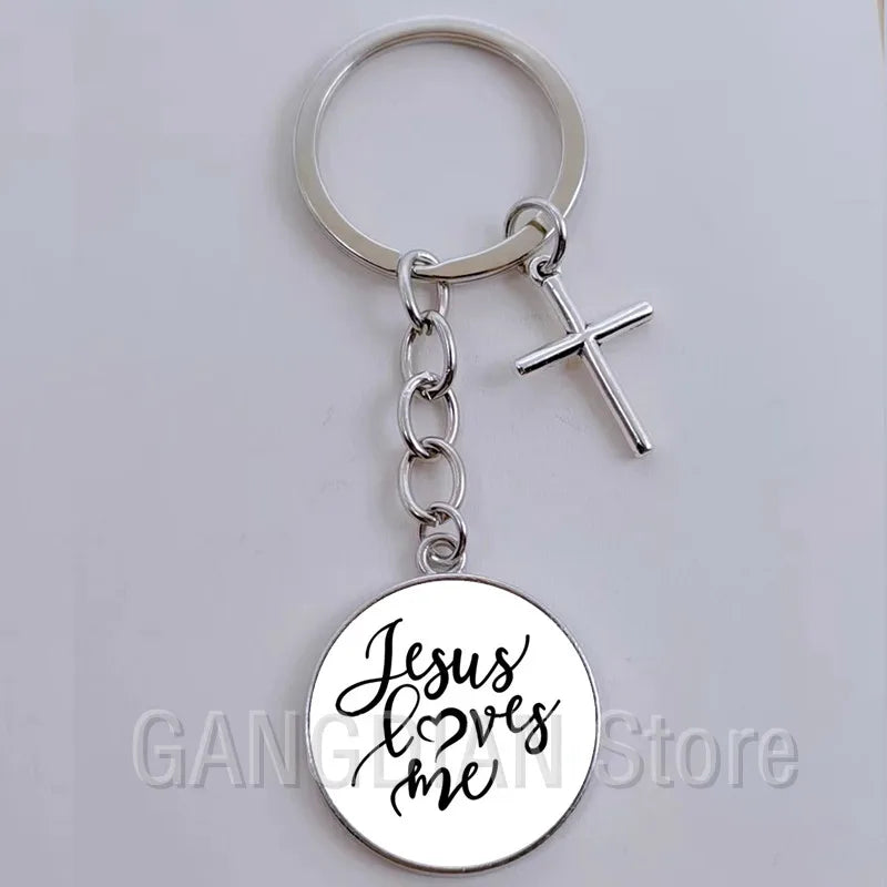 Jesus Faith Hope God Keychain Ornament Gift