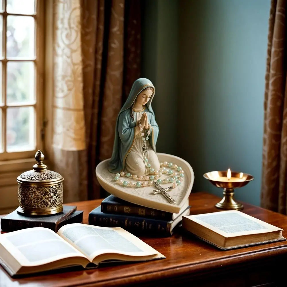 Jesus and Virgin Mary Rosary Holder