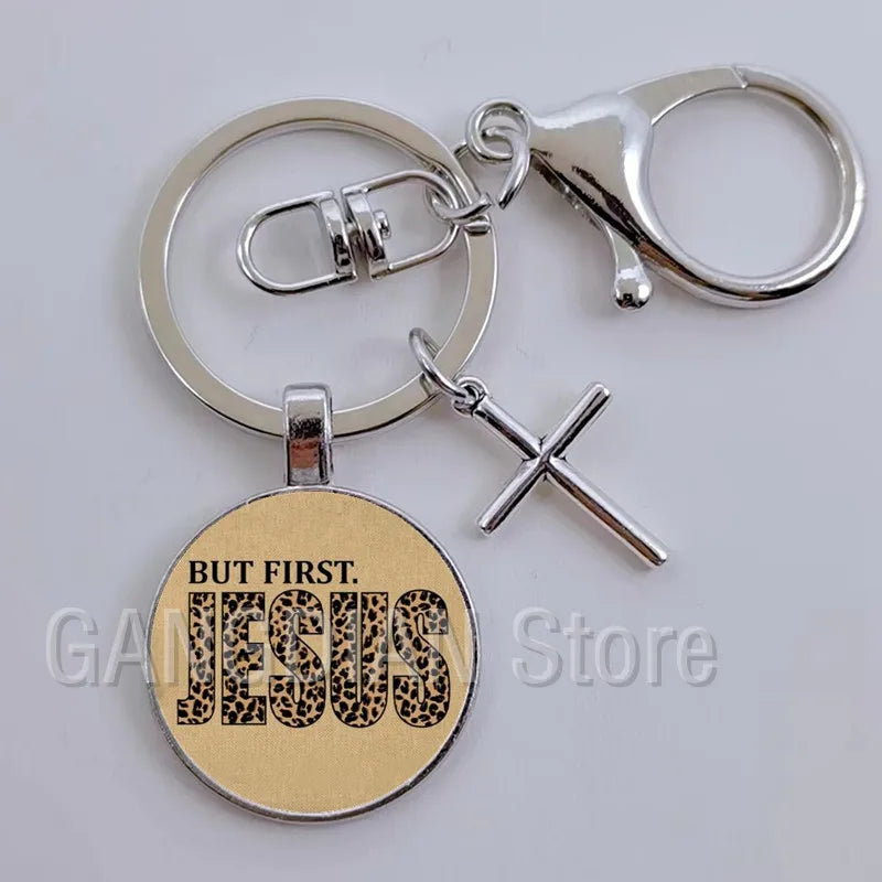Jesus Faith Hope God Keychain Ornament Gift