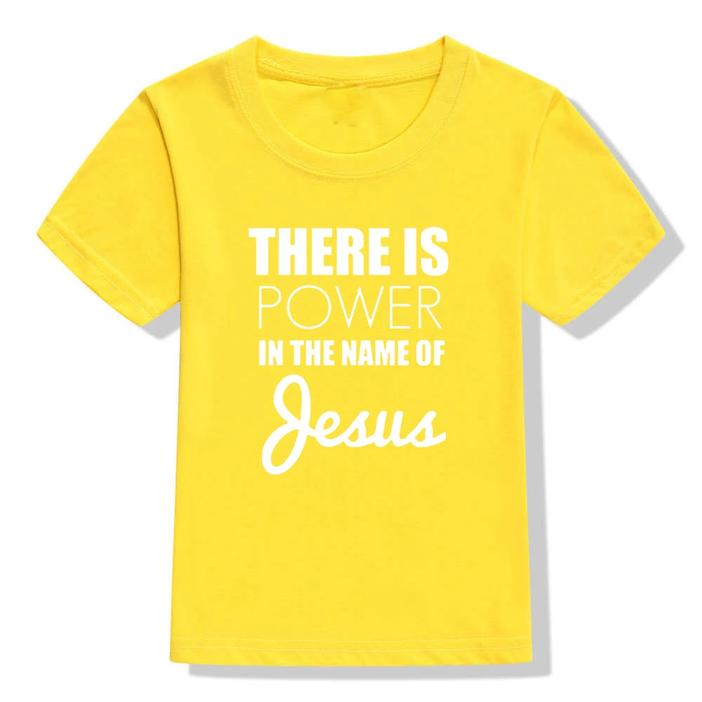 There Is Power In The Name of Jesus Kids Short Sleeve