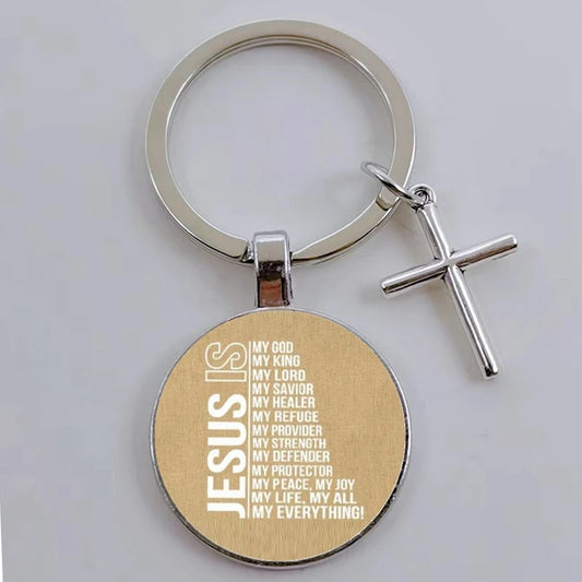 Jesus Faith Hope God Keychain Ornament Gift