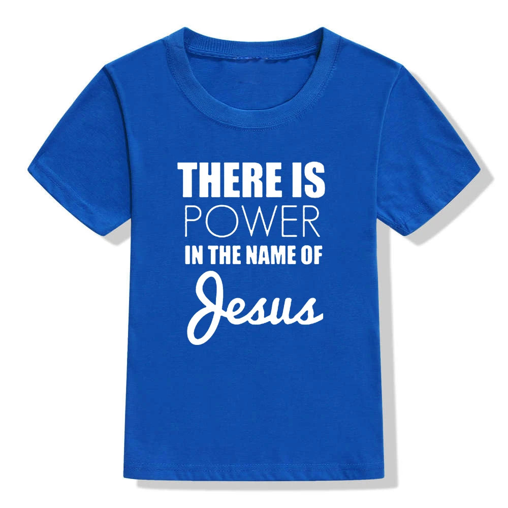 There Is Power In The Name of Jesus Kids Short Sleeve