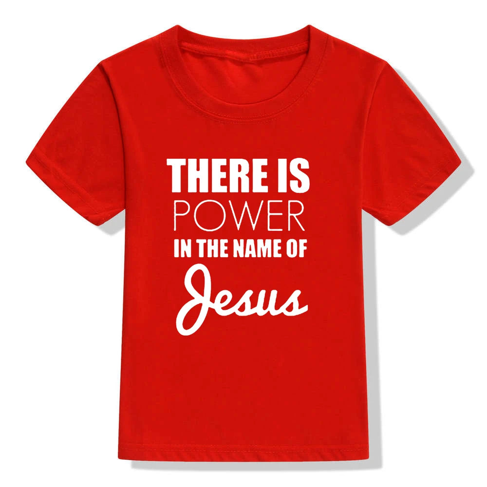 There Is Power In The Name of Jesus Kids Short Sleeve