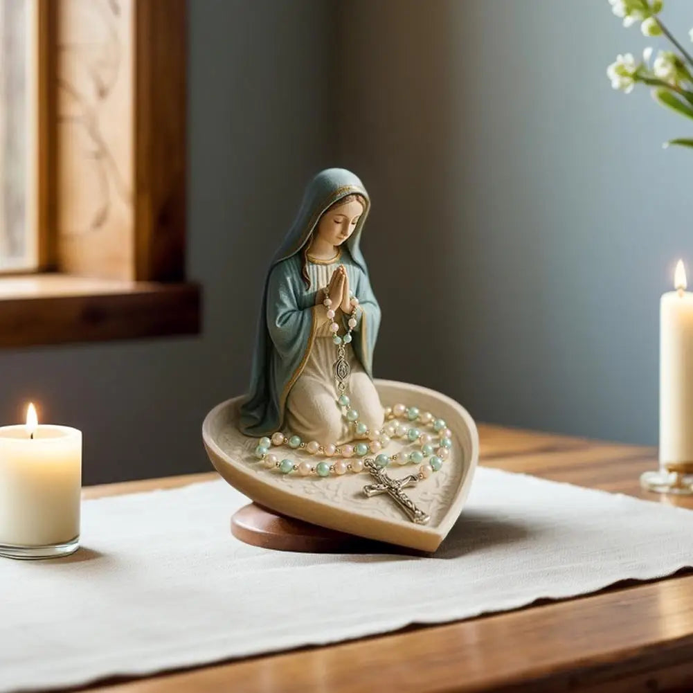Jesus and Virgin Mary Rosary Holder
