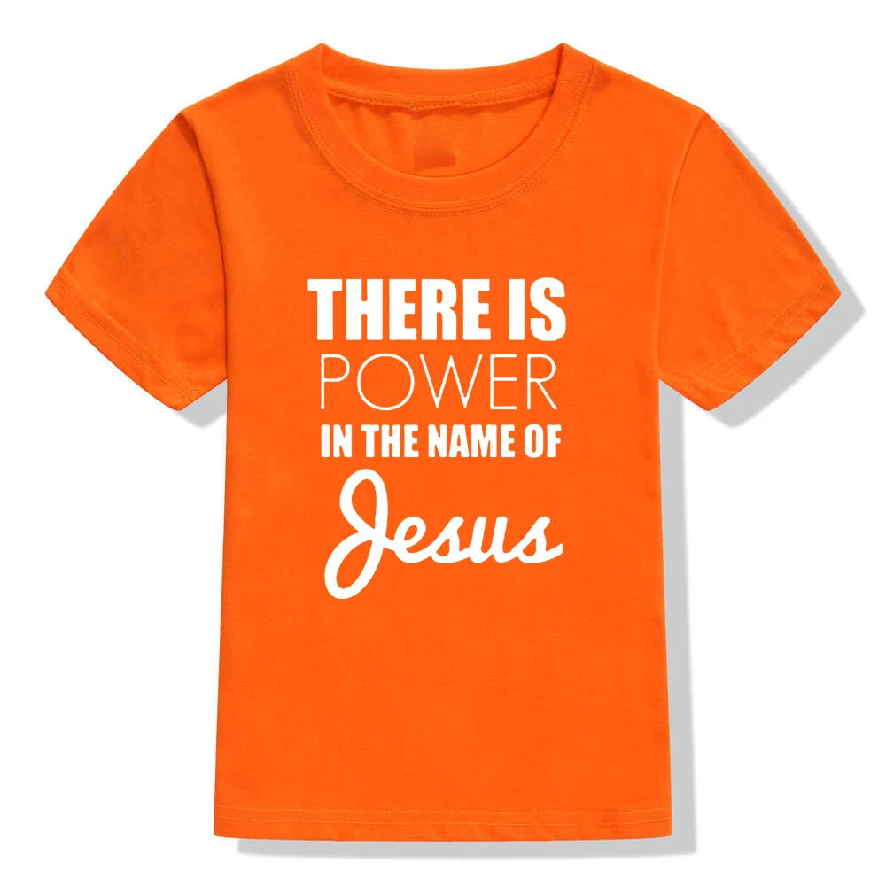 There Is Power In The Name of Jesus Kids Short Sleeve