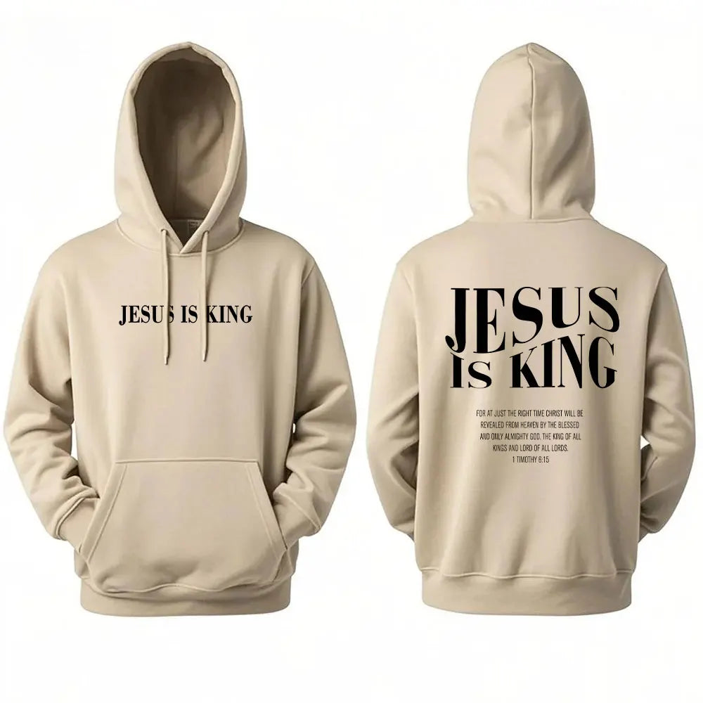 Jesus Is King Christian graphic sweatshirts