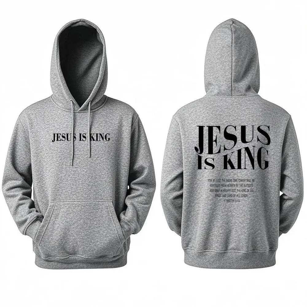 Jesus Is King Christian graphic sweatshirts