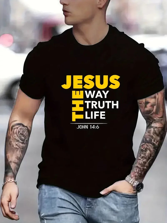 Christian graphic T-shirt for men