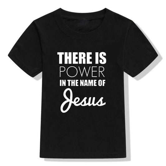 There Is Power In The Name of Jesus Kids Short Sleeve