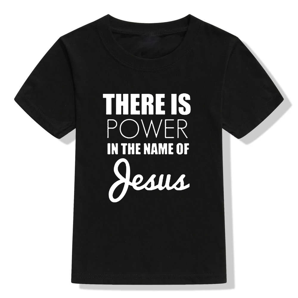 There Is Power In The Name of Jesus Kids Short Sleeve