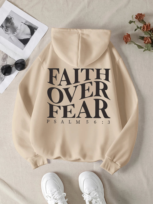 Faith over fear Men Christian Hoodie